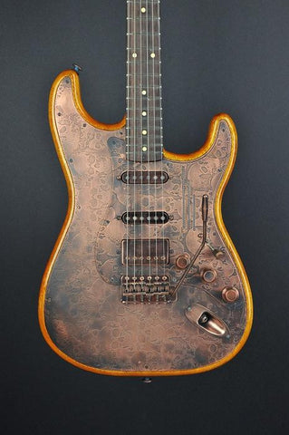 10088 Antique Copper Skulls Korina Steel O Matic
