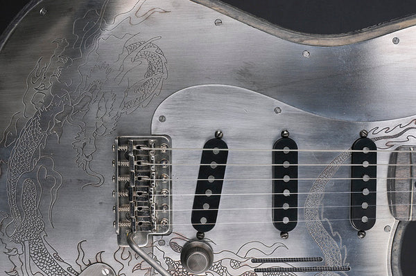 11222 Antique Silver Dragon Steel O Matic – James Trussart Custom