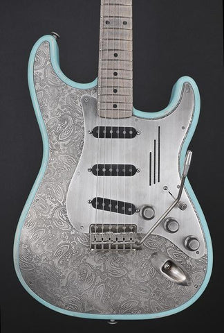 11232 Antique Silver Paisley with Plain Pickguard Steel O Matic