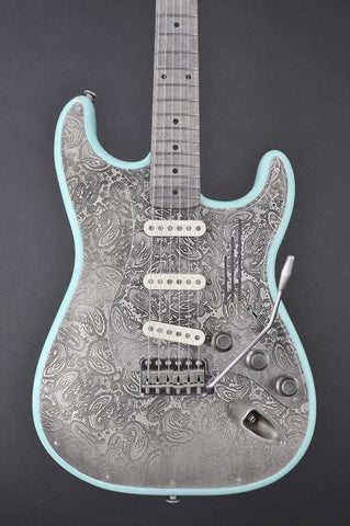 12020 Antique Silver Paisley Steel O Matic