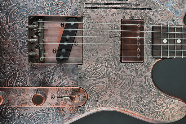 12011 Antique Copper Paisley SteelCaster – James Trussart Custom