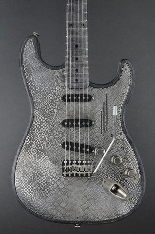 12047 Antique Silver Snakeskin Steel O Matic