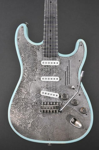 12046 Antique Silver Paisley Steel O Matic
