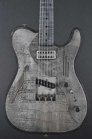 11233 Antique Silver Gator Deluxe SteelTopCaster