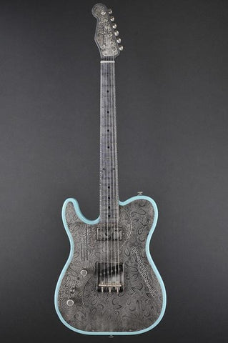 12109 LEFTY Antique Silver Paisley Deluxe SteelTopCaster