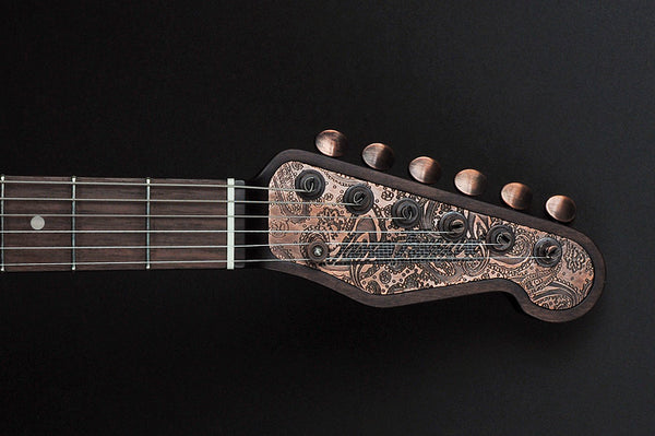 12081 Antique Copper Paisley Custom Deluxe SteelCaster – James