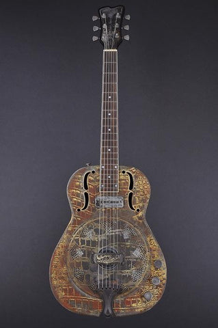 12128 Rust O Matic Gator Engraved SteelResoGator