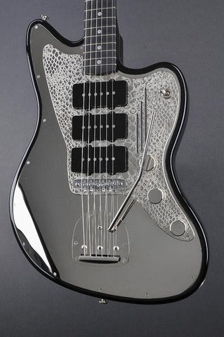 13181 Snakeskin Engraved Shiny Nickel Steelmaster