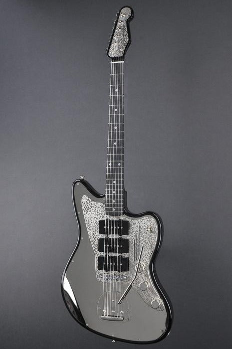 13181 Snakeskin Engraved Shiny Nickel Steelmaster
