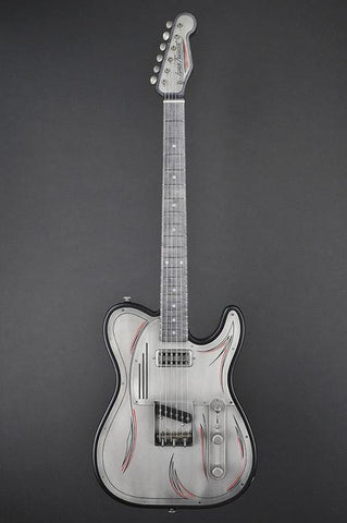 13017 Antique Silver Pinstripe SteelTopCaster
