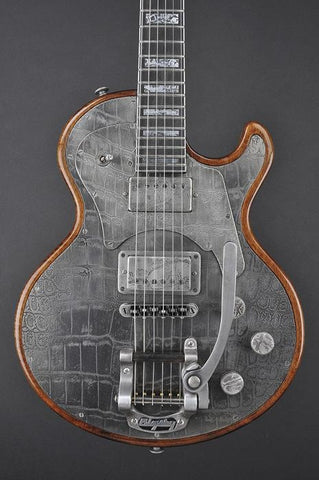 13032 Antique Silver Gator SteelTop with B5 Bigsby