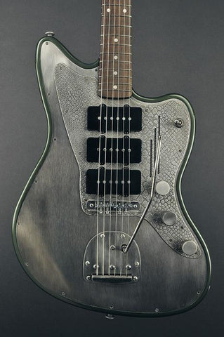 13031 Antique Silver Snakeskin Pickguard SteelMaster
