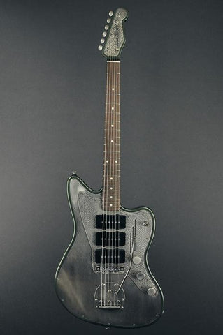 13031 Antique Silver Snakeskin Pickguard SteelMaster