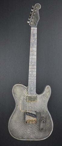 10225 Antique Silver Snakeskin SteelTopCaster