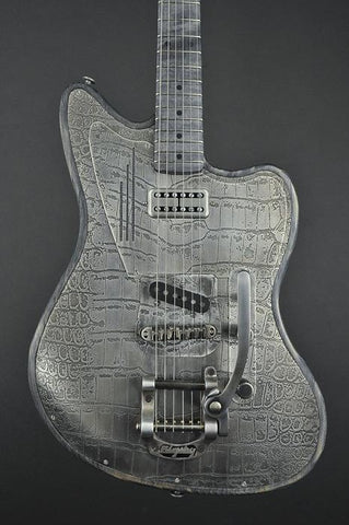 13209 Antique Silver Gator SteelTeleMaster with B5 Bigsby