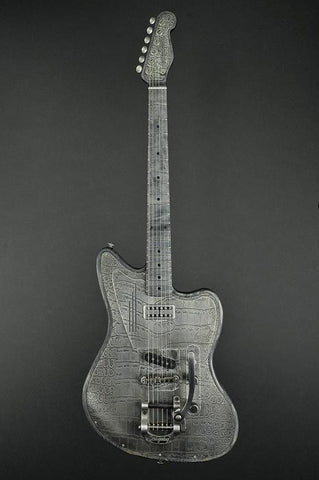 13209 Antique Silver Gator SteelTeleMaster with B5 Bigsby