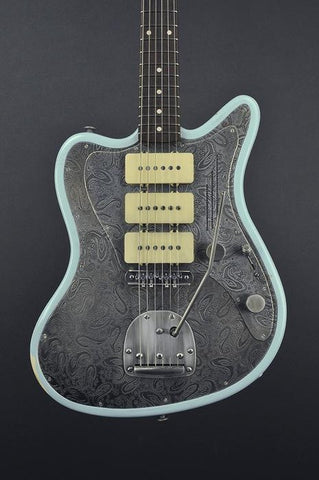 13232 Antique Silver Paisley Relic'd Reverse JazzMaster
