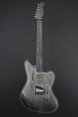 13236 Antique Silver Snakeskin Pickguard SteelTeleMaster