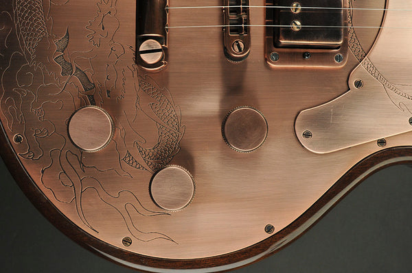 13129 Antique Copper Dragon Steeltop – James Trussart Custom Guitars