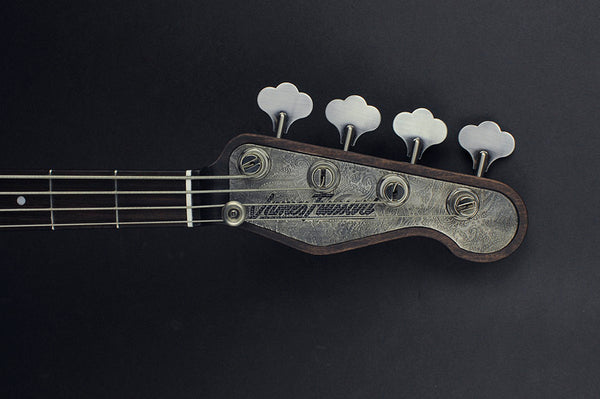 14006 Antique Silver Paisley SteelTopCaster Bass – James Trussart