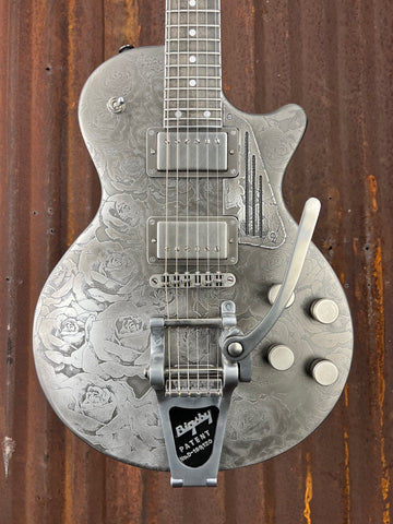 21108 Antique Silver Roses engraved SteelDeville