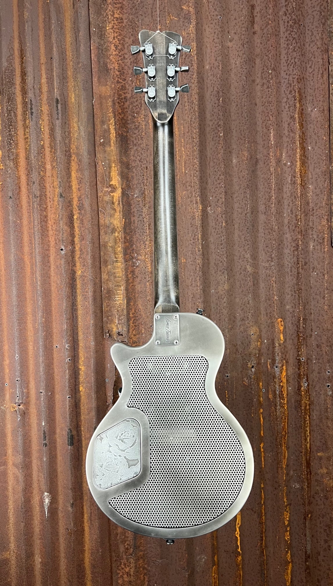 21108 Antique Silver Roses engraved SteelDeville