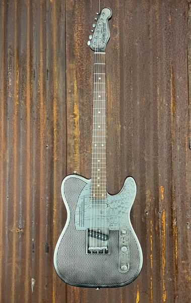 23016 Antique Silver Gator Baritone SteelCaster – James Trussart