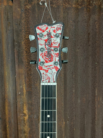 21162 Red on Steel Roses SteelDeville