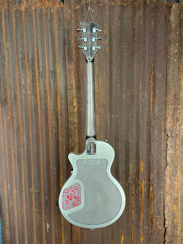 22050 Red on Steel Roses SteelDeville B7 Bigsby