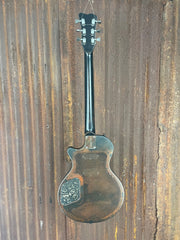 22071 Rust on Cream Roses engraved SteelDeville