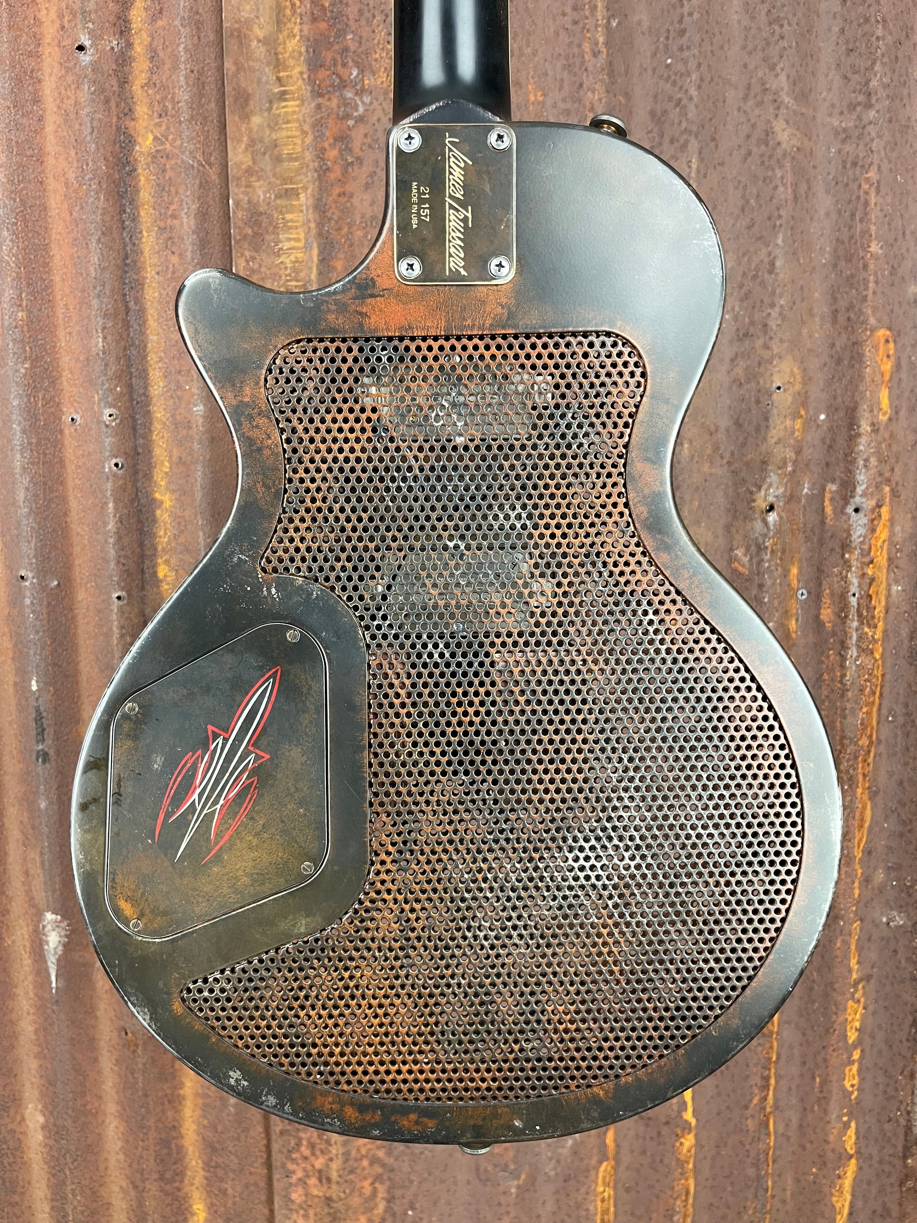 21157 Rust O Matic Pinstripe Holey SteelDeville