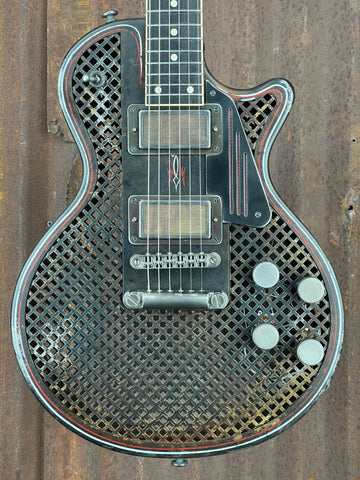 21121 Crosshatch Rust O Matic Pinstriped SteelDeville