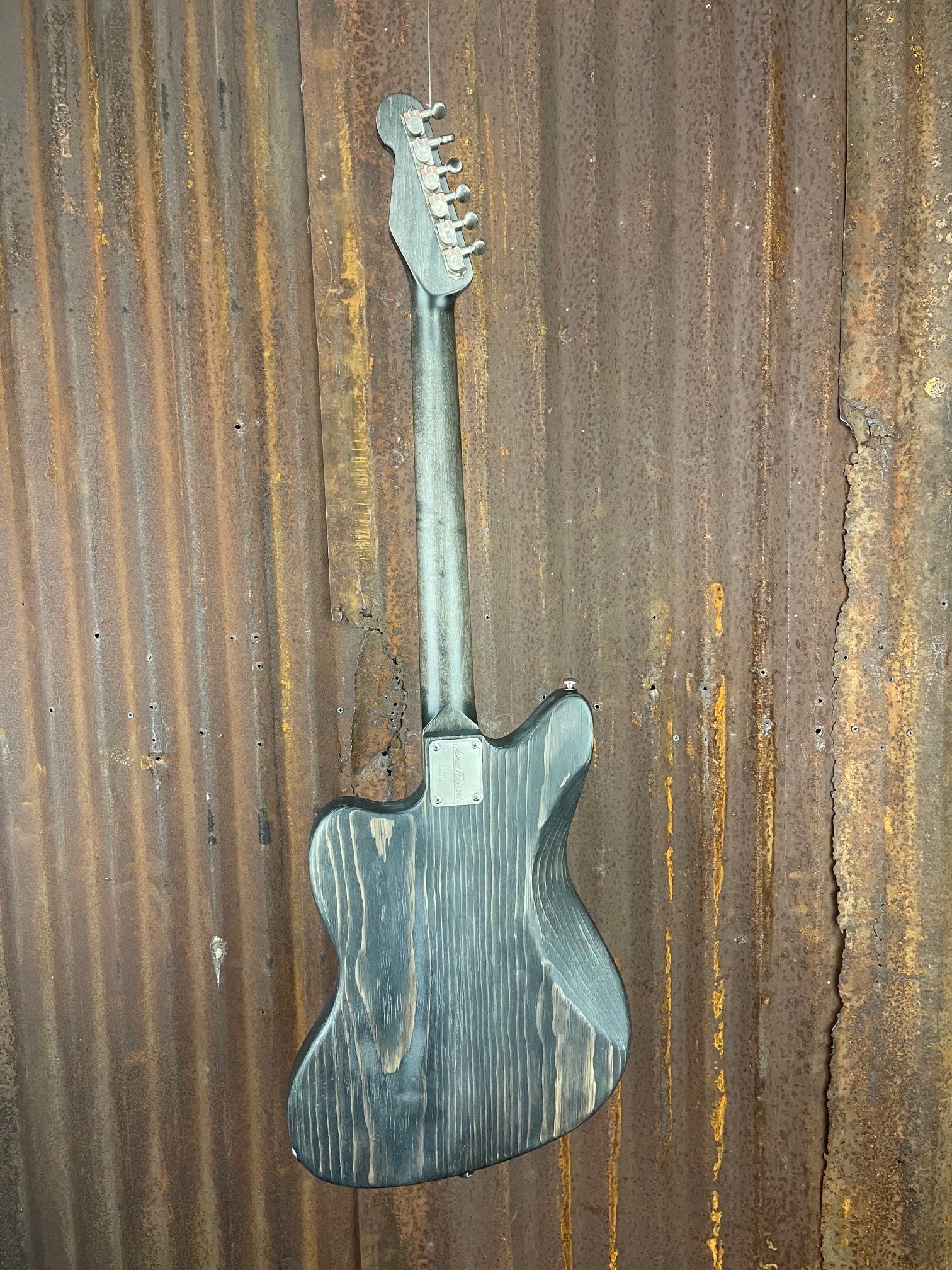 21110 Pinstriped Antique Silver Black Snakeskin Driftwood Steelmaster