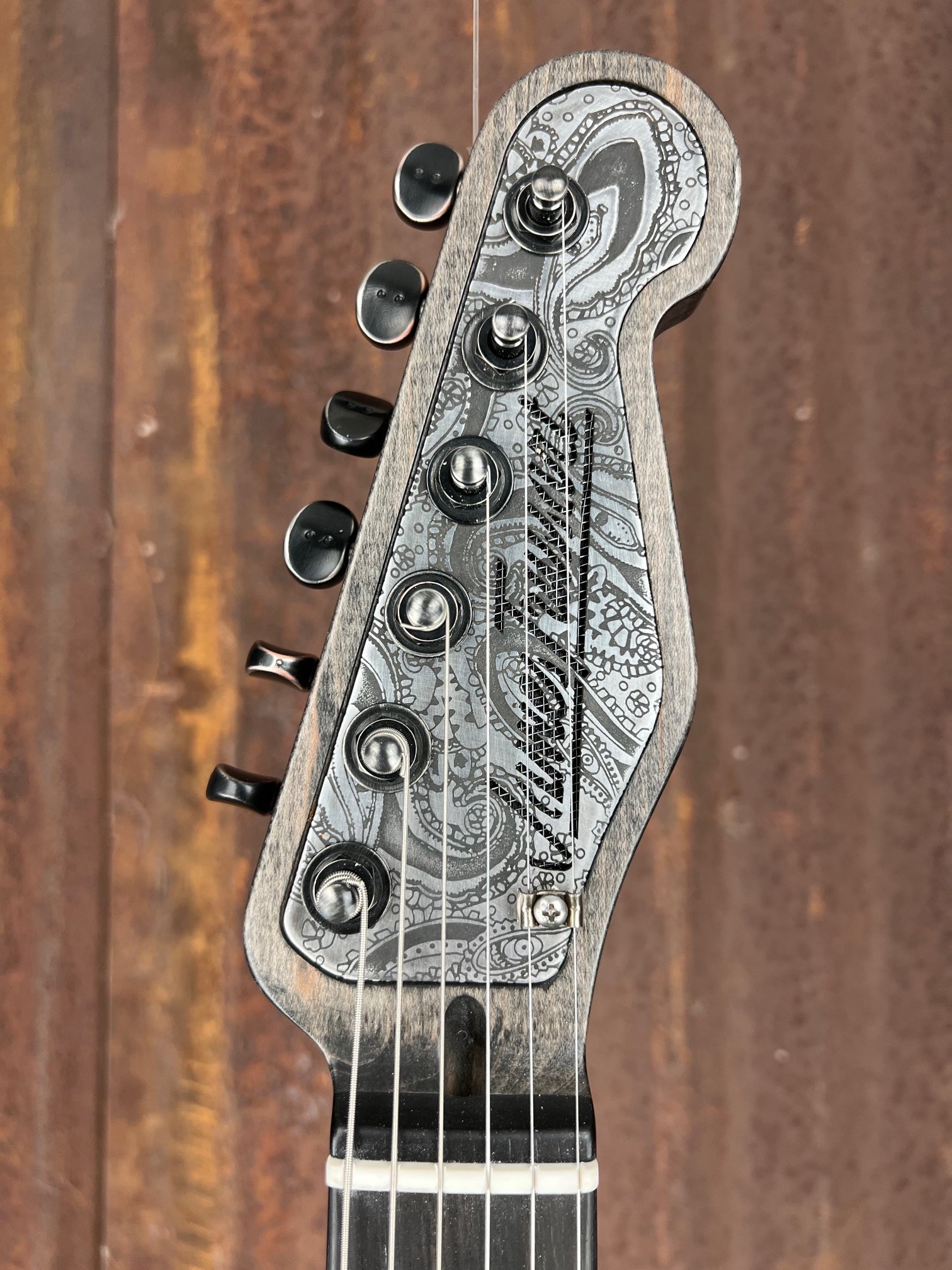 21135 Antique Stainless Paisley SteelTopCaster