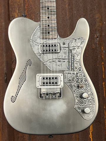 21126 Antique Silver Gator Deluxe SteelCaster