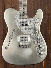 21126 Antique Silver Gator Deluxe SteelCaster