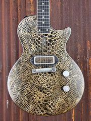 21164 Rust on Cream Snakeskin Deville Jr