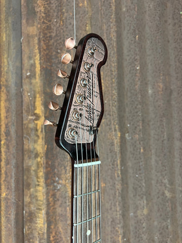 21028 Black Gator on Antique Copper Deluxe SteelCaster