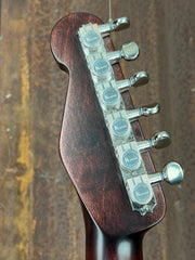 21177 Rusty Pinstriped Caged SteelCaster