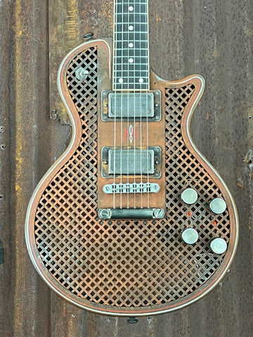 21179 Rust O Matic Pinstriped Caged SteelDeville