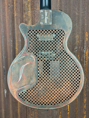 21179 Rust O Matic Pinstriped Caged SteelDeville