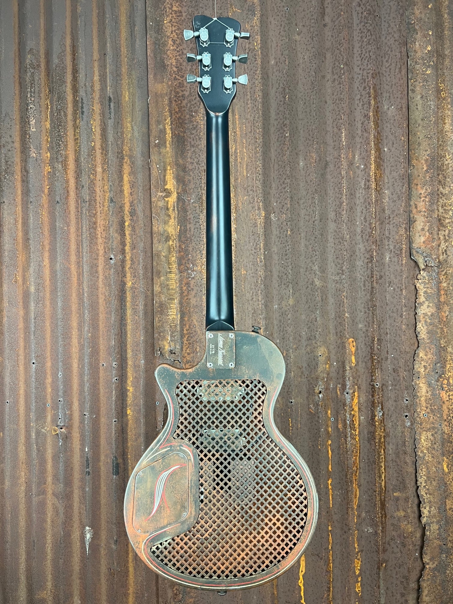 21179 Rust O Matic Pinstriped Caged SteelDeville
