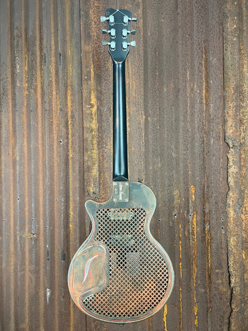 21179 Rust O Matic Pinstriped Caged SteelDeville