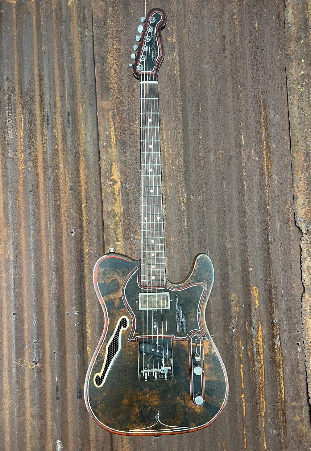 23028 Rusty Pinstriped Deluxe SteelCaster with Glaser B Bender