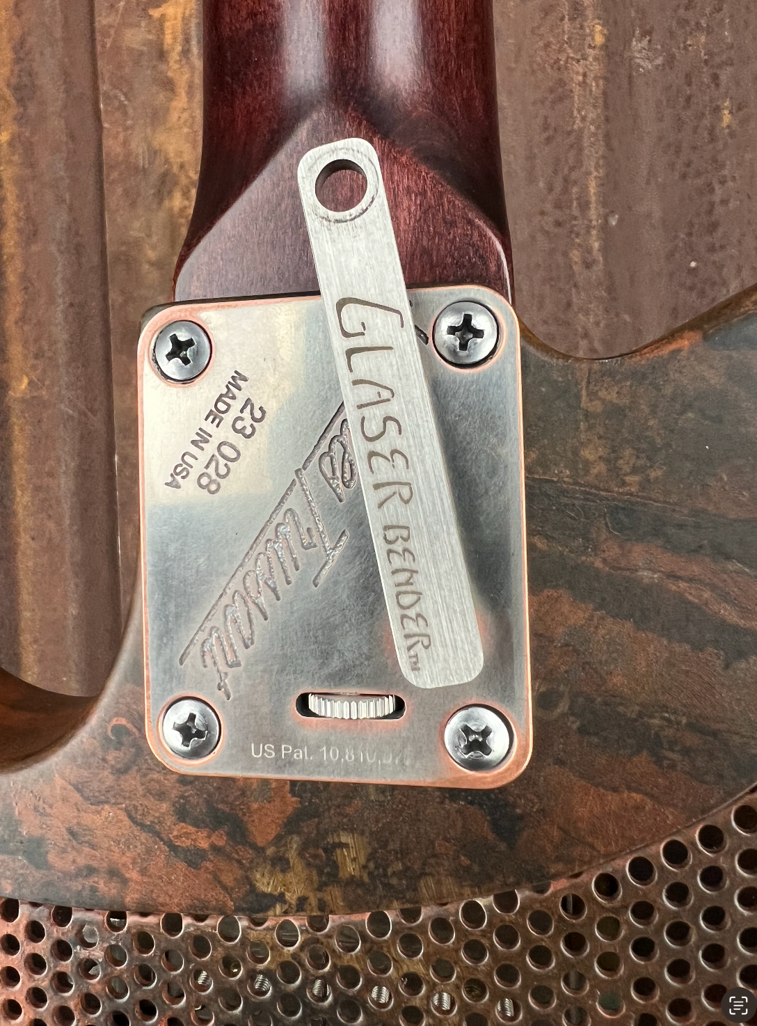23028 Rusty Pinstriped Deluxe SteelCaster with Glaser B Bender