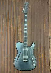 23014 Snakeskin Engraved Black Nitro SteelTopCaster