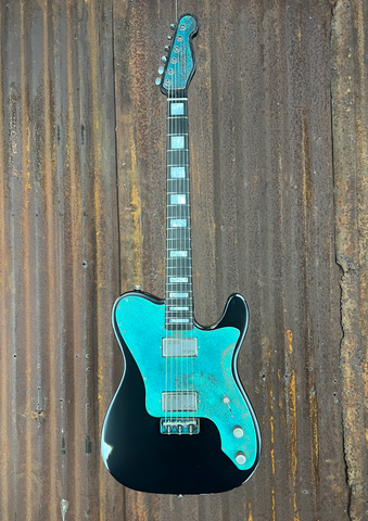 23005 Titanic Green on Black Relic Deluxe SteelCaster