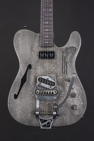 16072 Antique Silver Paisley Deluxe SteelCaster