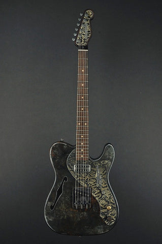 14200 Rust on Cream Roses Deluxe SteelCaster