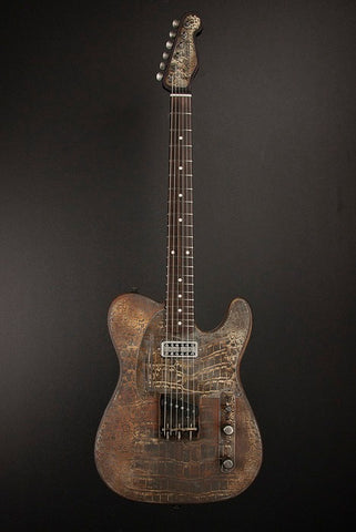 11124 Rust on Cream Gator SteelCaster